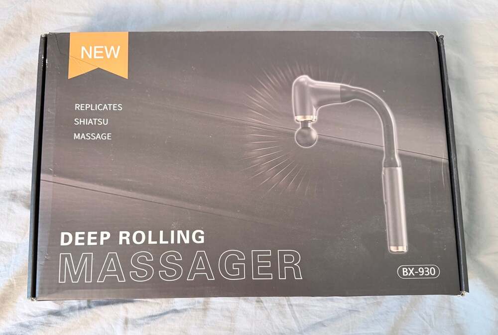 BX-930 Deep Rolling Massage Gun Extended Handle and 4 Massage Heads